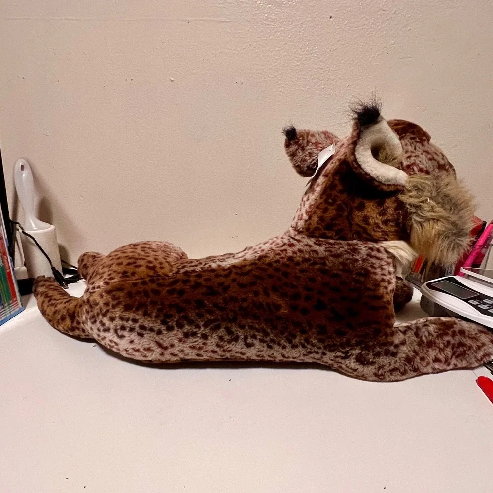 Lynx Large Spotted Plush Stuffed Animal Brown Tan‎ Realistic Excellent Wild